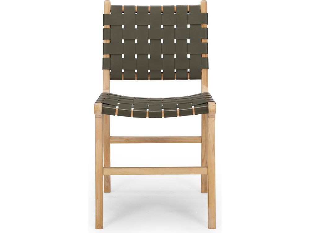 Roma Woven Dining Chair - Olive-Global Living
