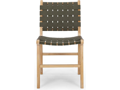 Roma Woven Dining Chair - Olive-Global Living