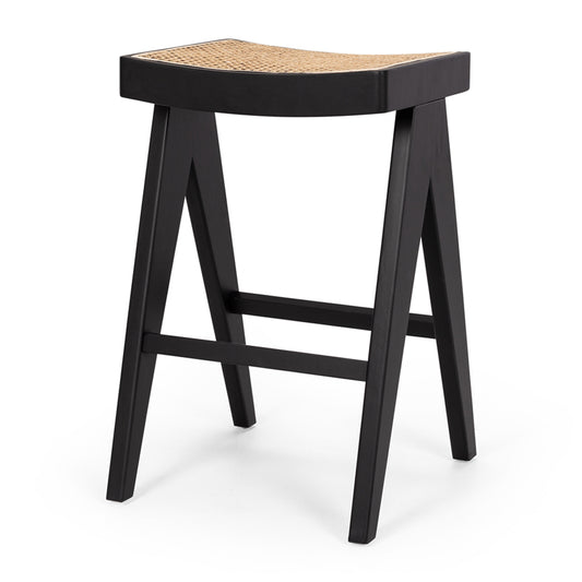 Bergen Barstool - Black-Global Living