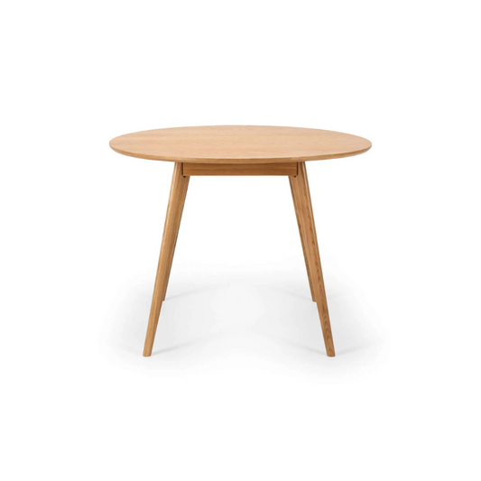 Natural Oak 1m diameter round dining table