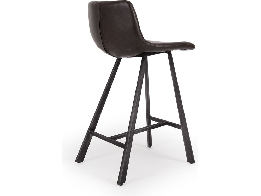 Industrial Barstool - Brown-Global Living