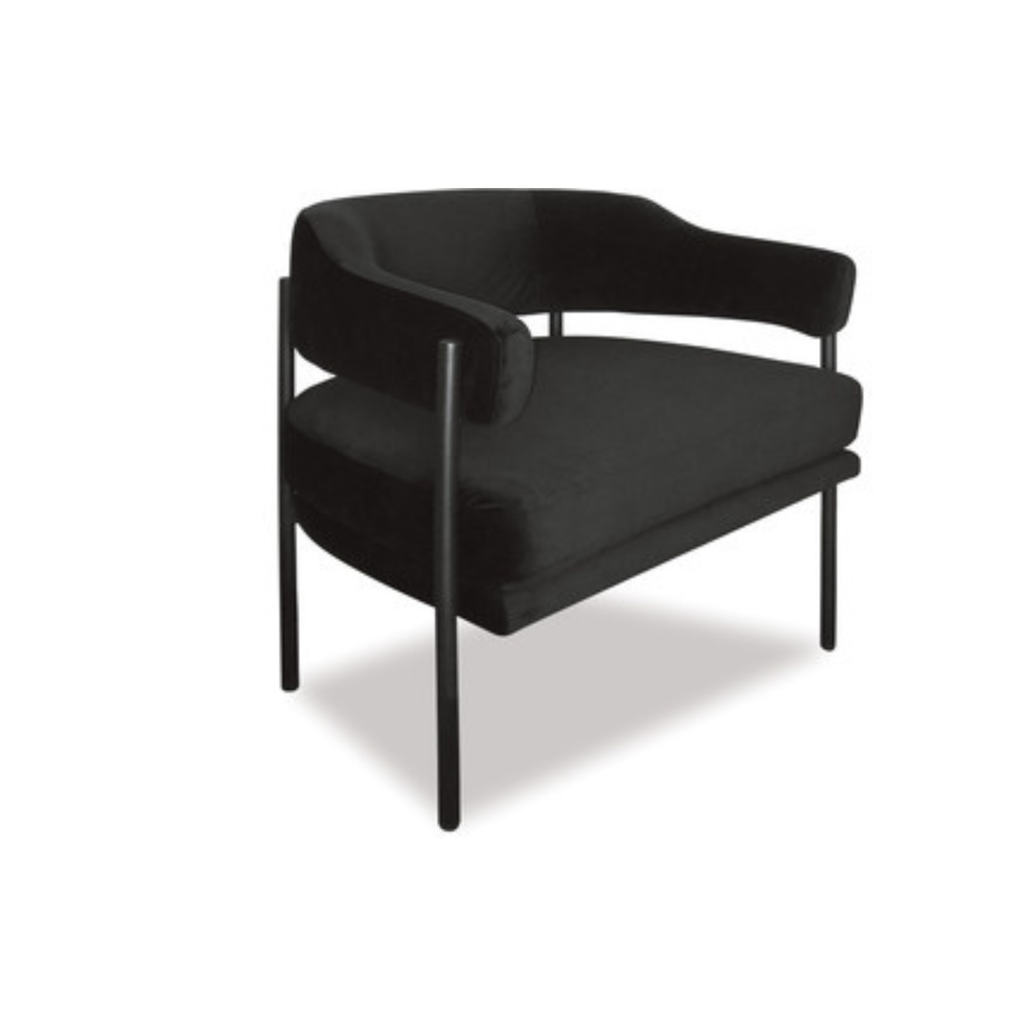 Skyline Armchair / Occasional Chair Black Velvet