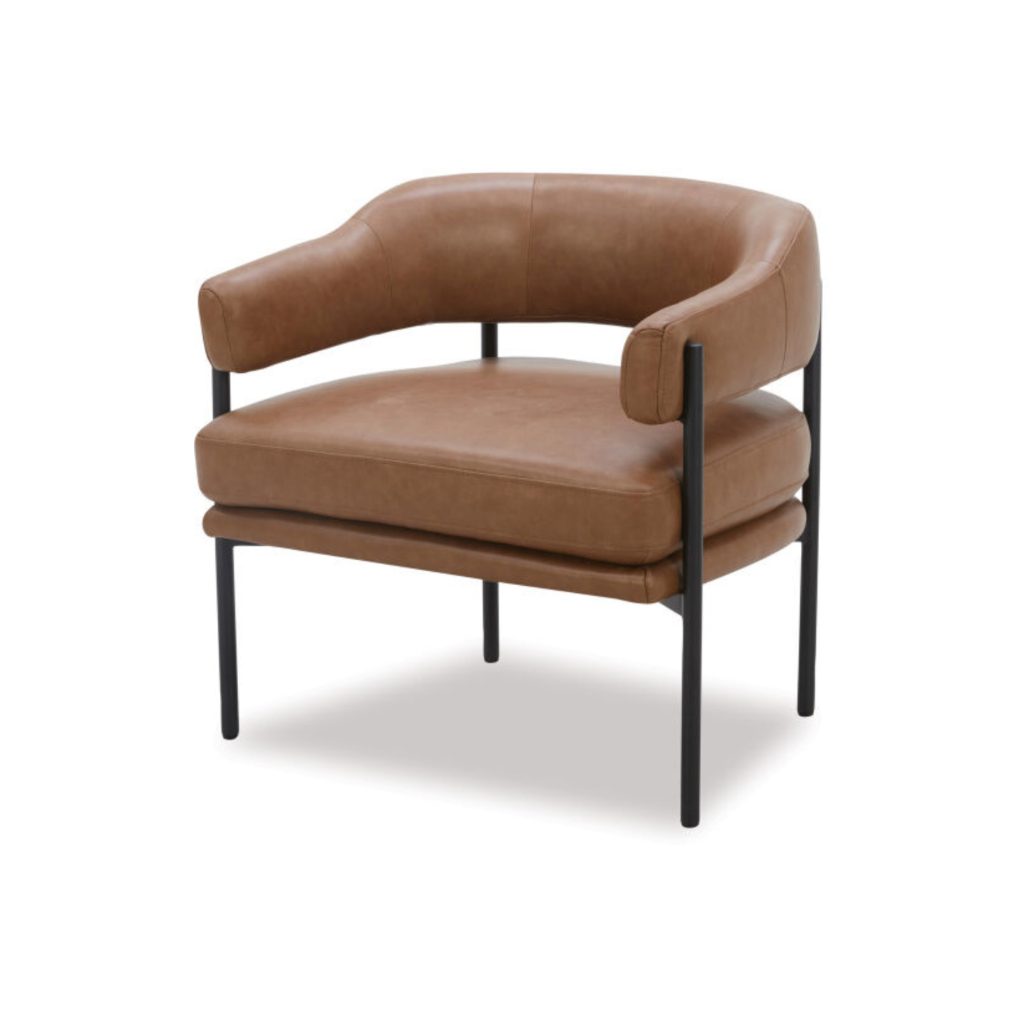 Skyline Armchair / Occasional Chair Tan Leather