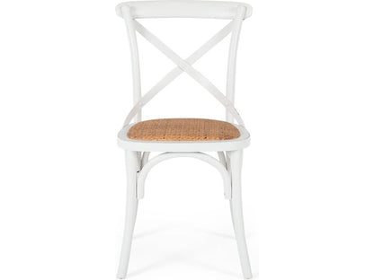 Cross Aged Dining Chair White-Global Living
