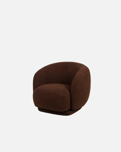 Fleur Swivel Chair - Fabric Plinth
