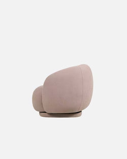 Fleur Swivel Chair - Fabric Plinth