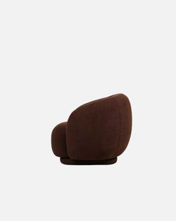 Fleur Swivel Chair - Fabric Plinth