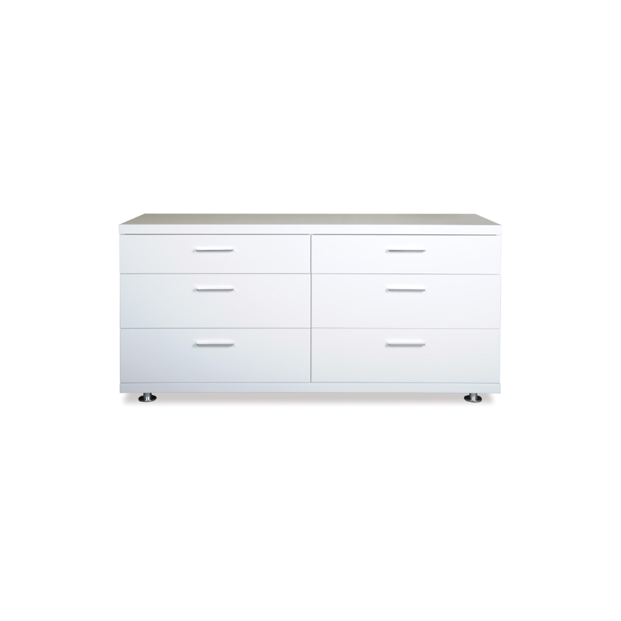 Arctic Dresser with 6 Drawers
