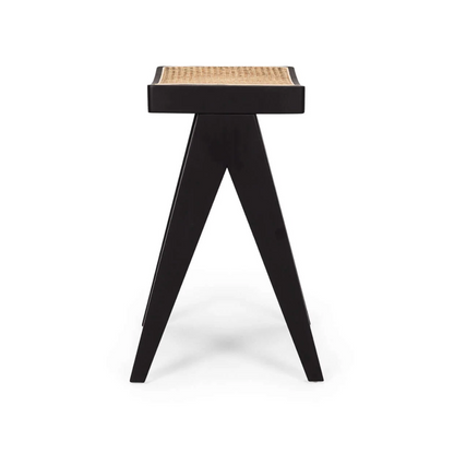Bergen Barstool Black/Rattan-Global Living