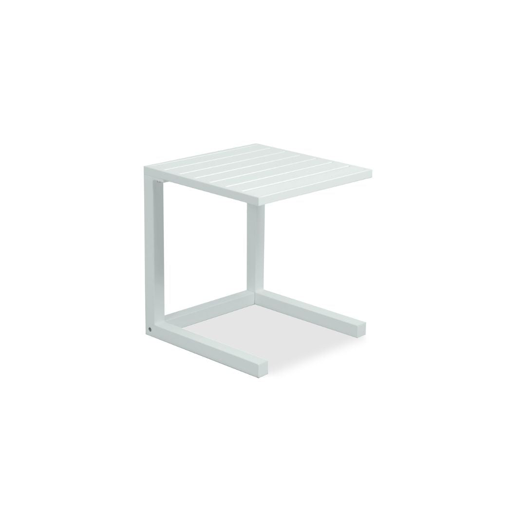 Boston Outdoor Side Table - White-Global Living