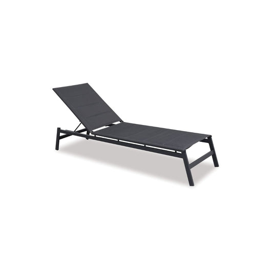 Boston Outdoor Sunlounger - Charcoal-Global Living