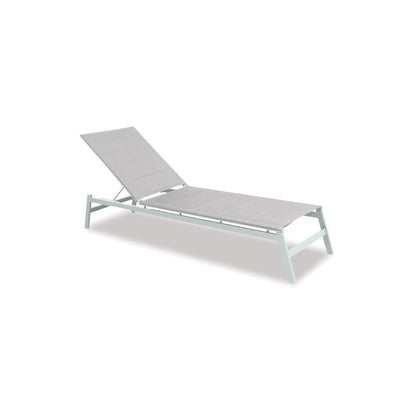 Boston Outdoor Sunlounger - White-Global Living