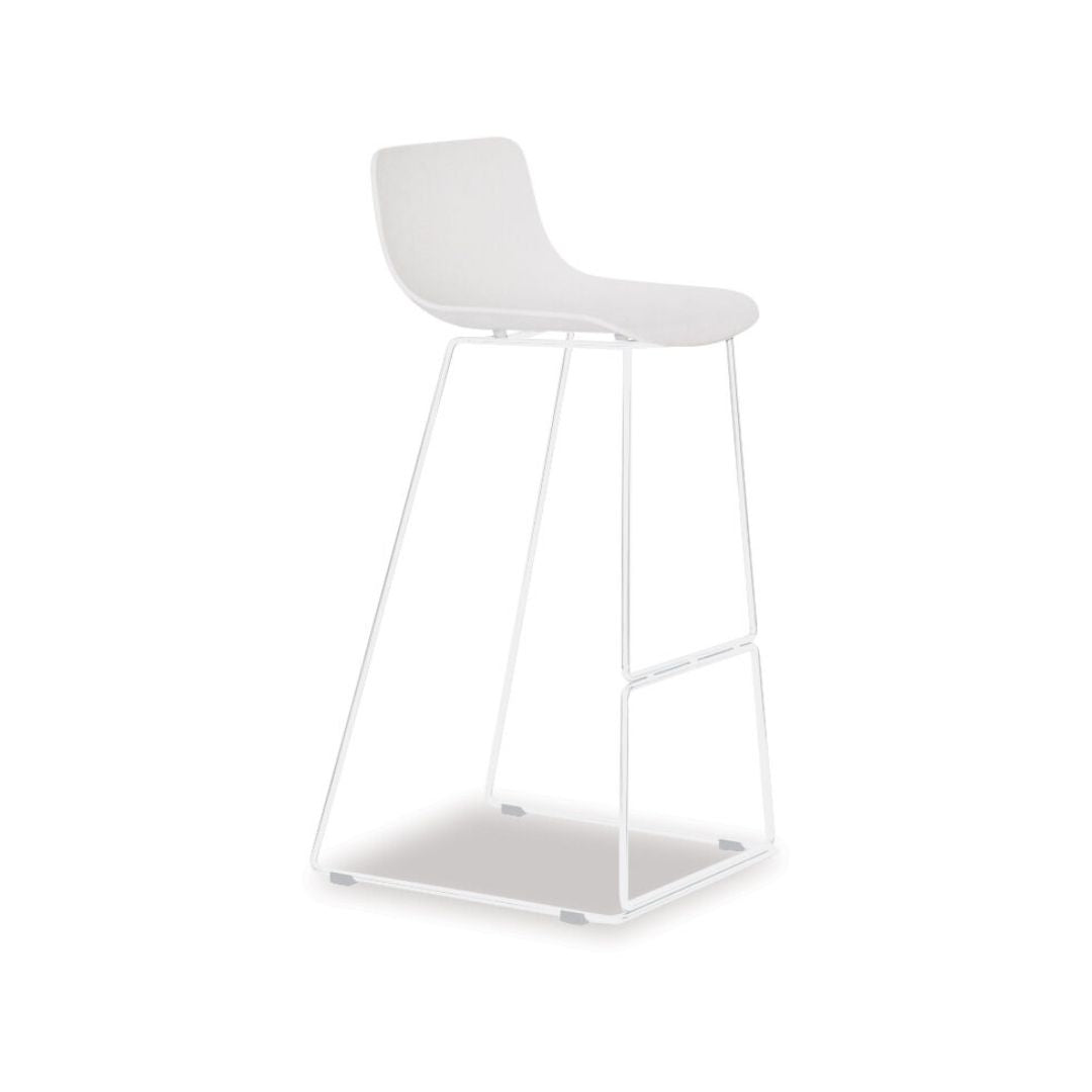 Enzo Barstool - White-Global Living