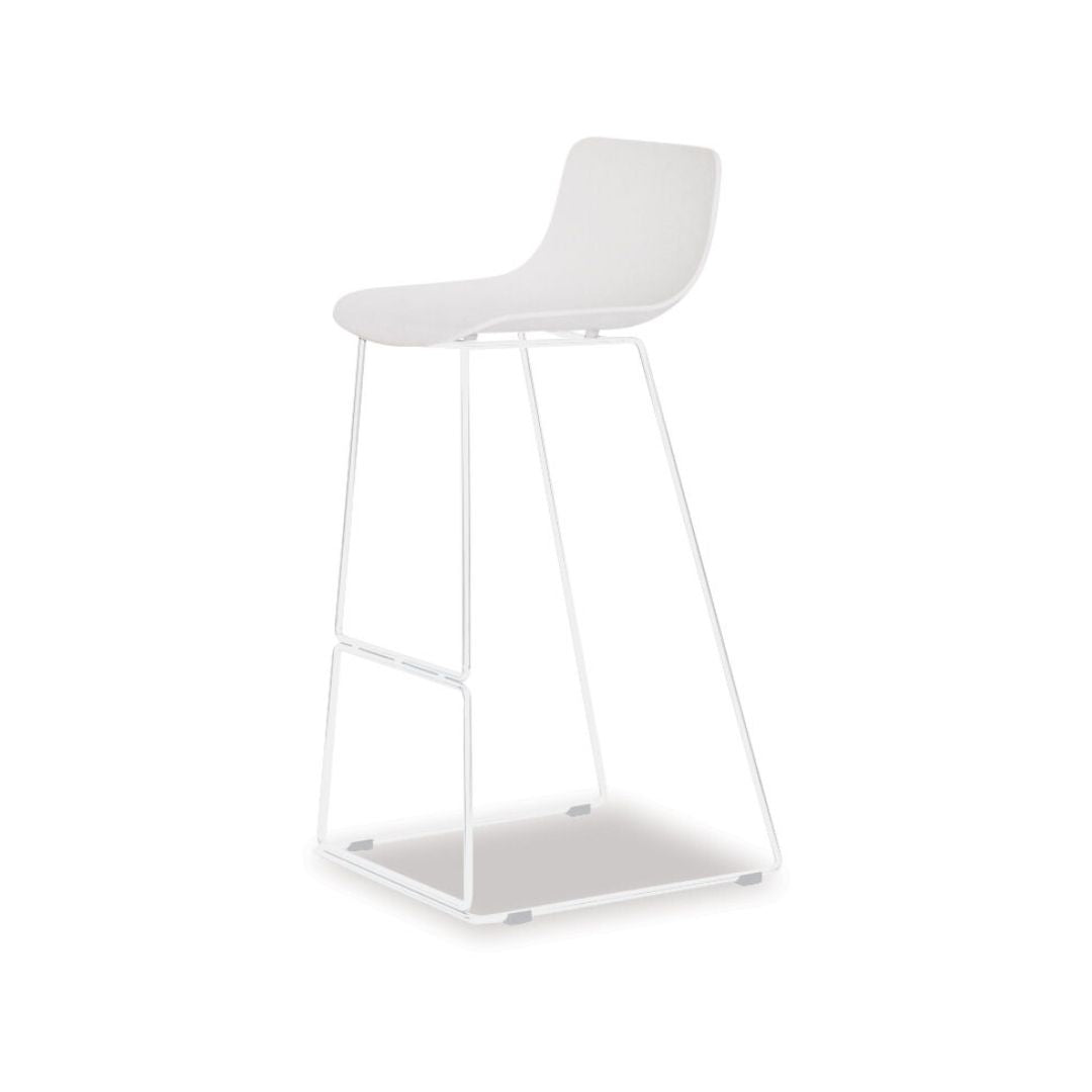 Enzo Barstool - White-Global Living