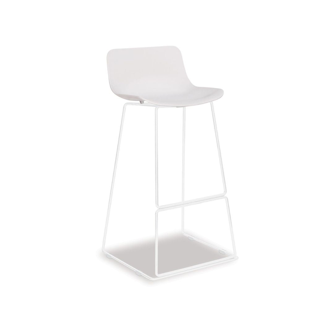 Enzo Barstool - White-Global Living
