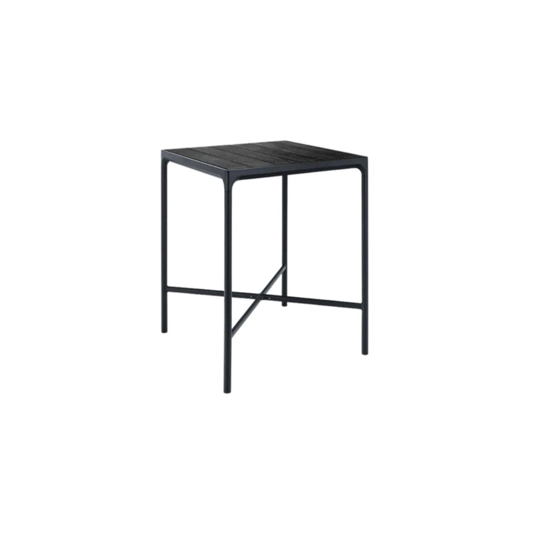 Four Indoor/Outdoor Bar Leaner Black-Global Living