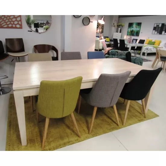 Fusion White Wash Dining Table-Global Living