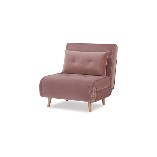 Haru Single Sofa Bed Vintage Pink-Global Living