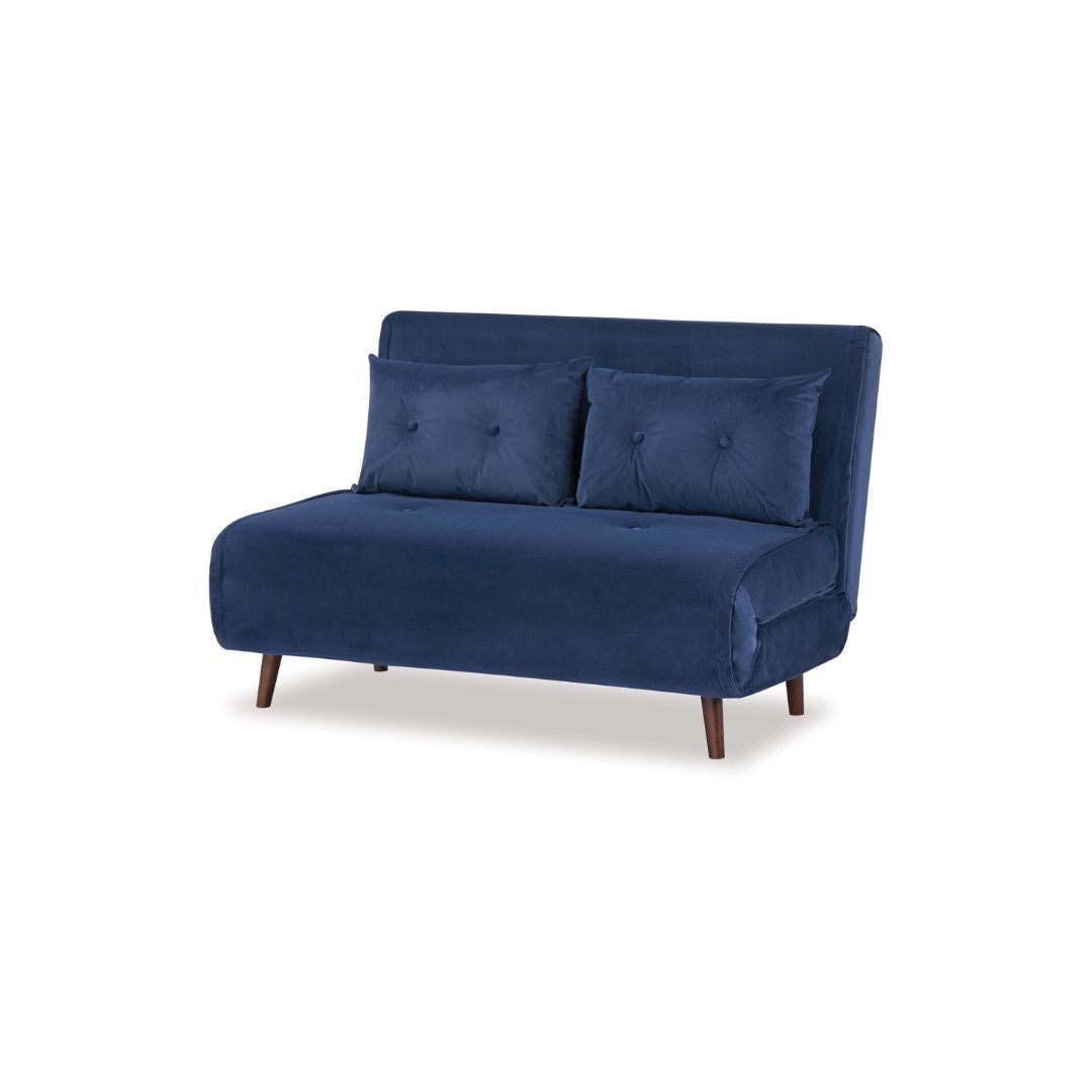Haru 2 Seater Sofa Bed Navy-Global Living