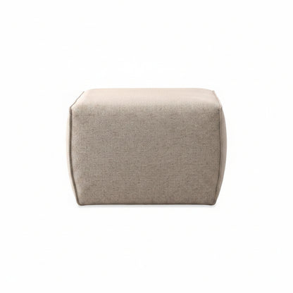 Hollis Ottoman Taupe Boucle-Global Living