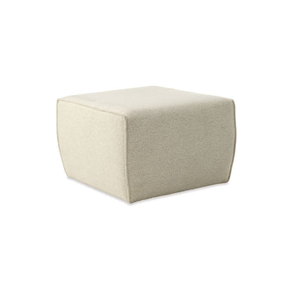 Hollis Ottoman Off White Boucle