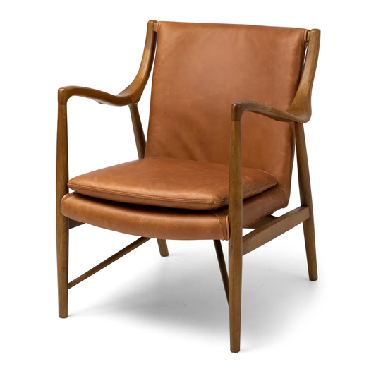 Marcos Lounge Chair Cognac Leather