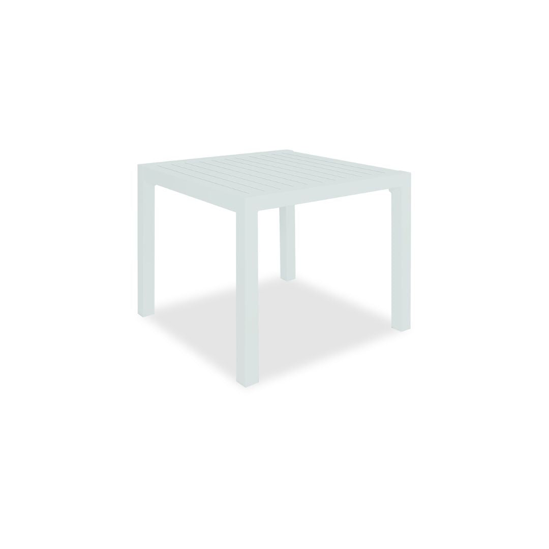 Matzo Outdoor Dining Table 900 White-Global Living