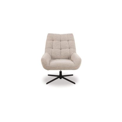 Paris Swivel Arm Chair - Basel Beige-Global Living