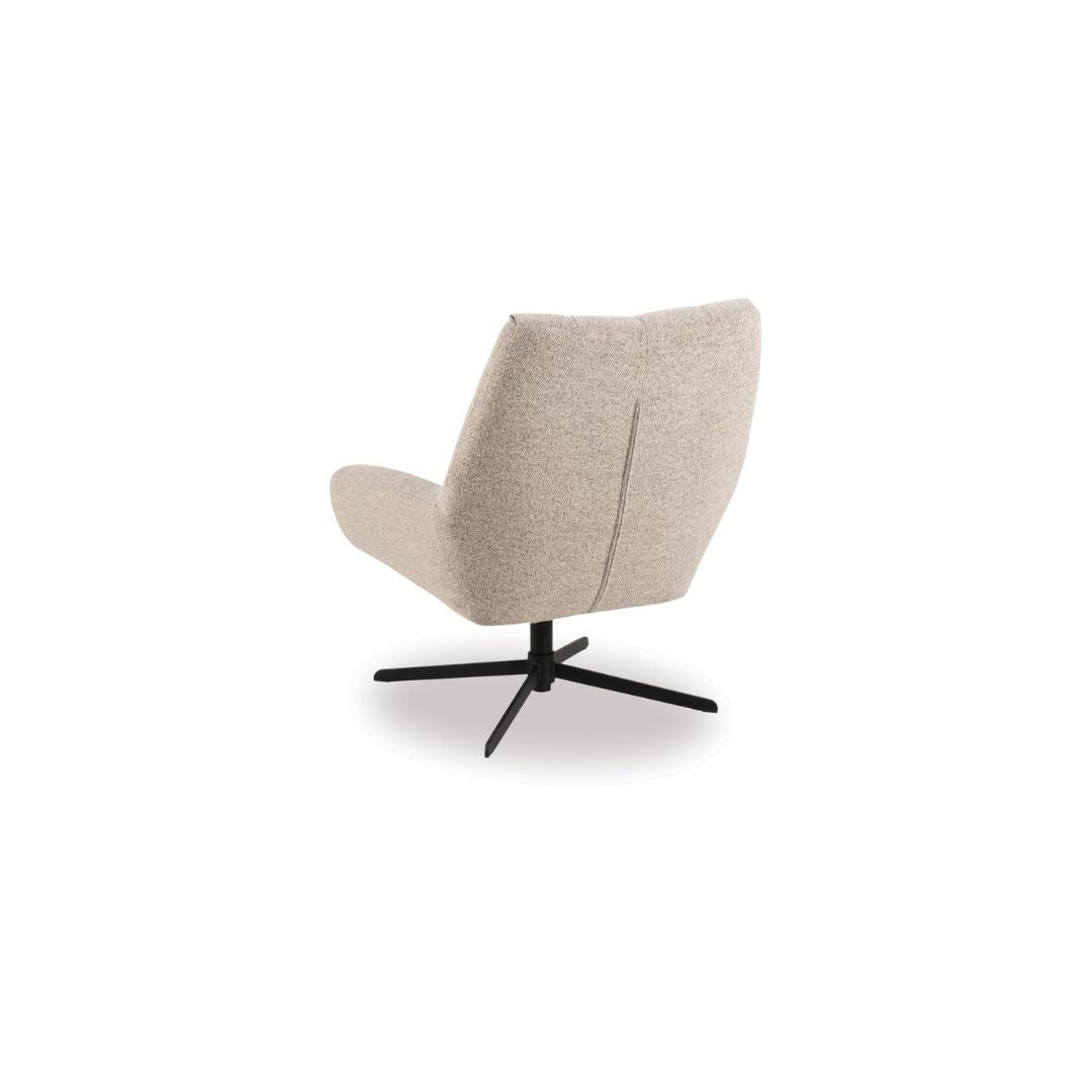 Paris Swivel Arm Chair - Basel Beige-Global Living
