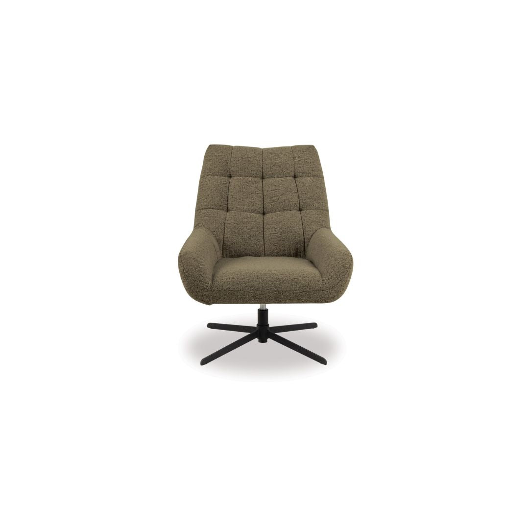 Paris Swivel Arm Chair - Basel Green-Global Living