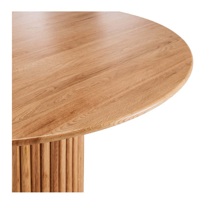 Pedestal Round Dining Table - Natural