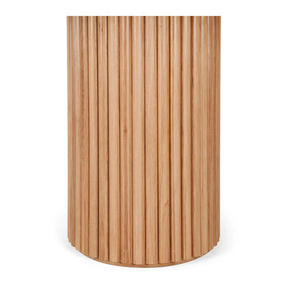 Pedestal Round Dining Table - Natural