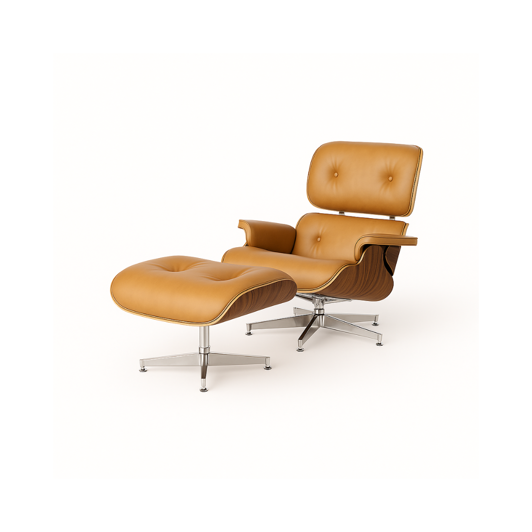 Charles Eames Chair and Footstool - Global Living