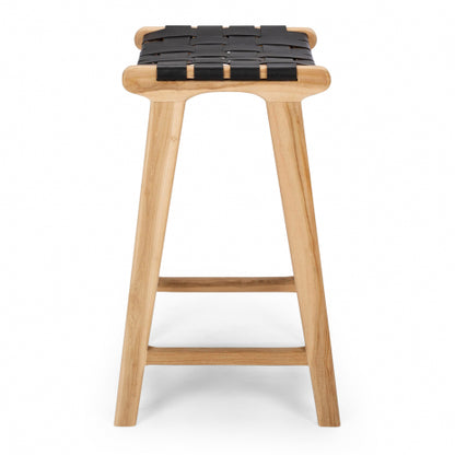 Roma Woven Barstool Black