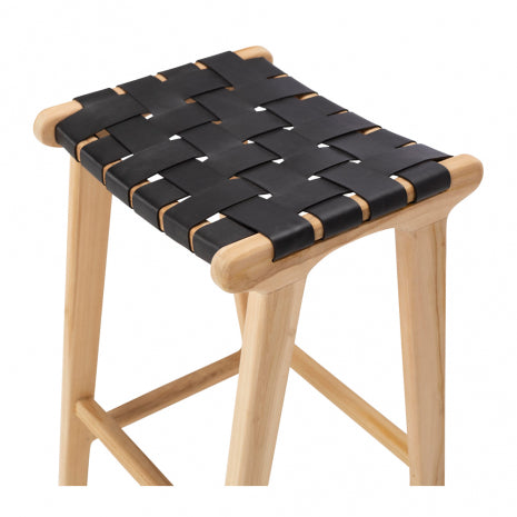 Roma Woven Barstool Black