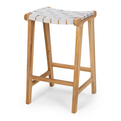 Roma Woven Barstool Duck Egg