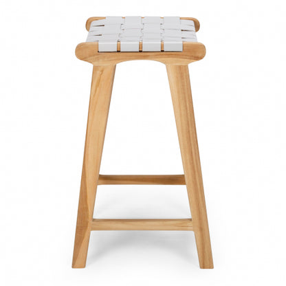 Roma Woven Barstool Duck Egg