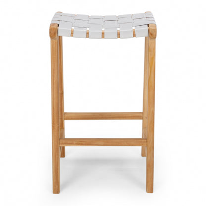 Roma Woven Barstool Duck Egg