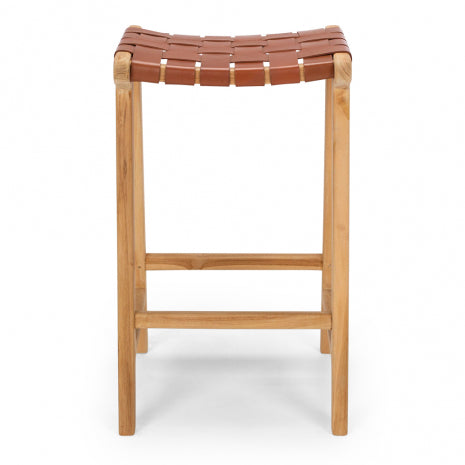 Roma Woven Barstool Tan