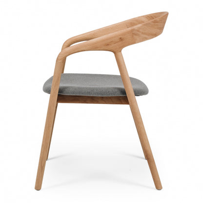 Nora Dining Chair Natural Oak / Fabric