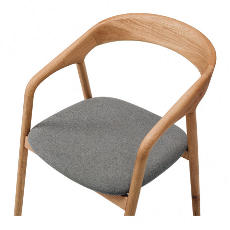 Nora Dining Chair Natural Oak / Fabric