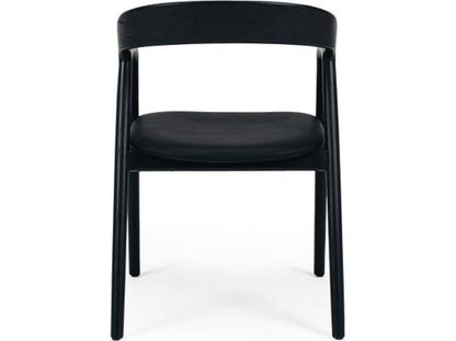 Nora Dining Chair Black / PU-Global Living