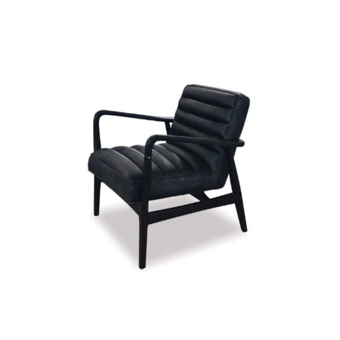 Tyler Leather Lounge Chair-Global Living