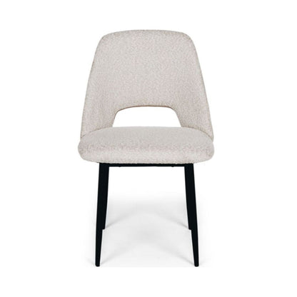 Cindy Dining Chair White Boucle