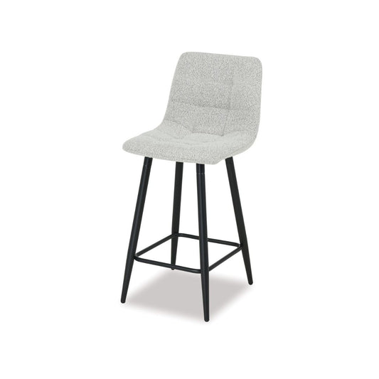 Nova Barstool Boucle White-Global Living